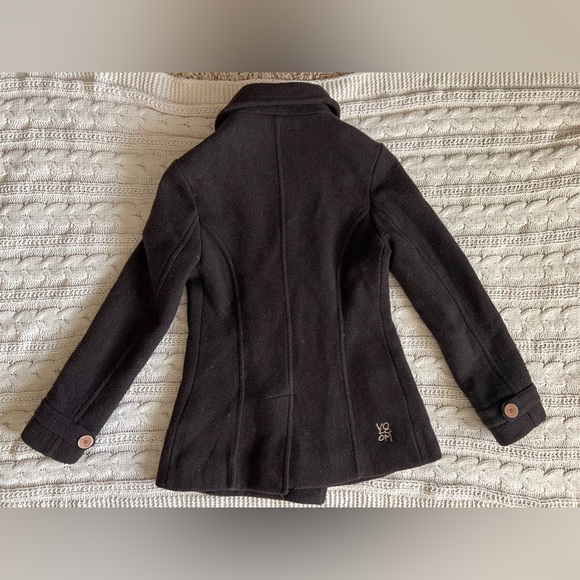 Volcom wool blend coat, size XS, deep brown - Picture 2 of 5